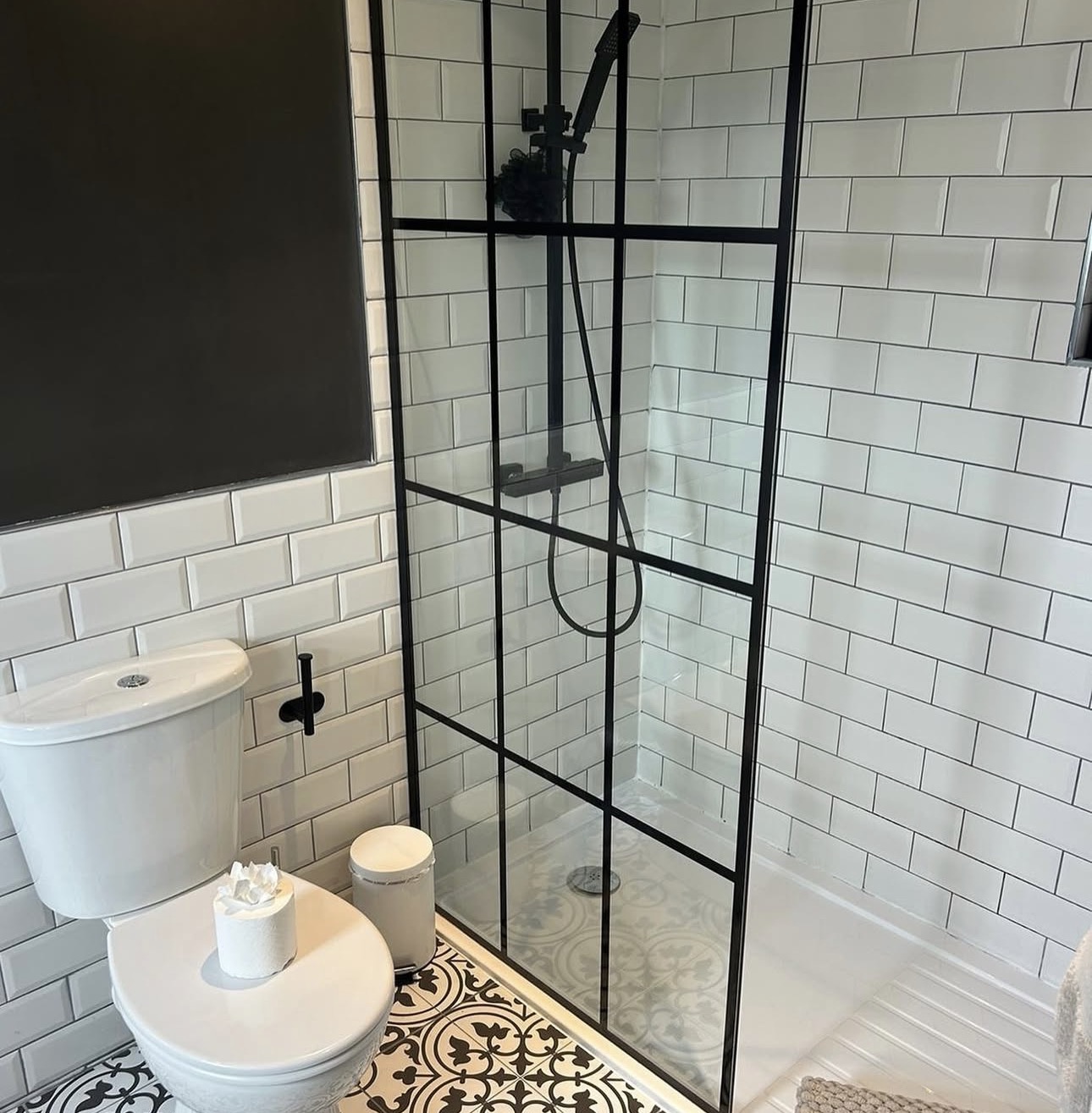 En-suite bathroom detail clean, Aurora residential